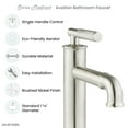 thumbnail image 6 of Avallon Single Hole, Single-Handle Sleek, Bathroom Faucet in Brushed Nickel, 6 of 11