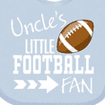 thumbnail image 4 of Inktastic Uncle's Little Football Fan Boys or Girls Baby Bib, 4 of 4