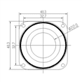 thumbnail image 5 of 4PCS 1.5 Inch Audio Speaker 4Ω 5W 40mm Bass Multimedia Loudspeaker DIY Sound Mini Speaker with Fixing Hole, 5 of 5