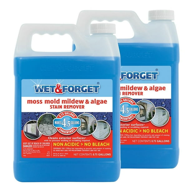 Wet & Moss, Mold, Mildew, & Algae Stain Remover .75 gal 2 pk