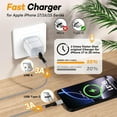thumbnail image 2 of iPhone 16 Car Charger USB C for iPhone 16e Fast Charging Cable for iPhone 17/17 Air/17 16 15 Pro/17 16 15 Pro Max/15 16 Plus, 3AUSBC 3ft 6ft 3.1A Type C USB-C Charger Car Carplay Cord Android Samsung, 2 of 6