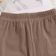 thumbnail image 5 of Odeerbi 2-13 Años Niñas Hielo Seda Pantalones Acampanados Recorte Lechuga Pantalones Primavera Verano Color Sólido Pantalón Largo Completo, 5 of 5