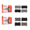 thumbnail image 1 of SIM Front Rear Semi-Metallic Brake Pads Kit for Car Dodge Charger Chrysler 300 Challenger Jeep Grand Cherokee Magnum KSM-100063, 1 of 8