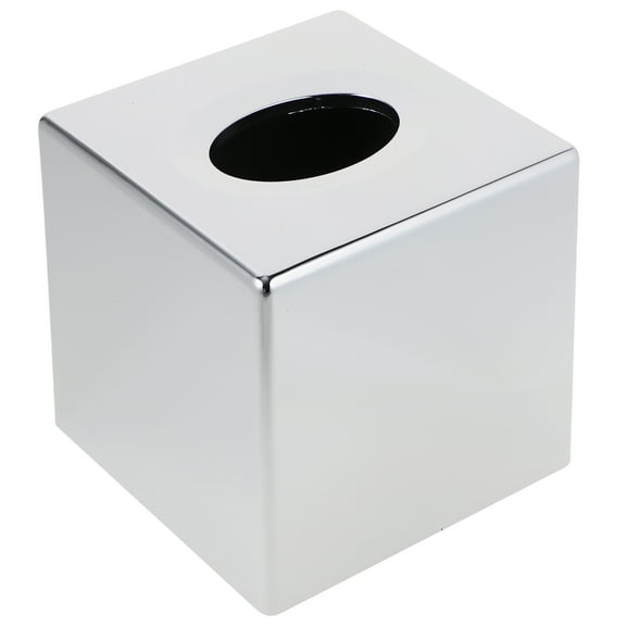 STRANDCHIC Arc Shaped Tissue Box Decoration 1Pack Chrome Color For Home And Commercial Use