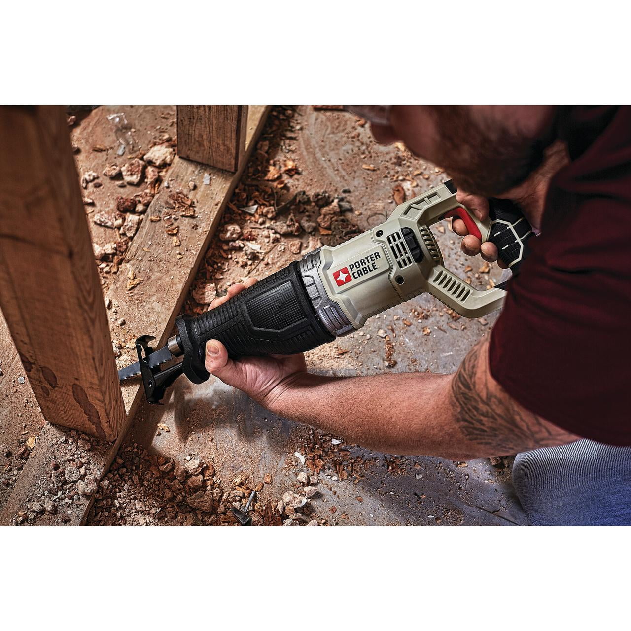 PORTER CABLE PCE360 7.5 Amp Variable Speed Reciprocating Saw