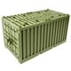 thumbnail image 2 of Estuche de almacenamiento educativo de bloques de construcción de contenedores de envío, juguete verde, 2 of 11