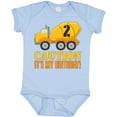 thumbnail image 3 of Inktastic 2nd birthday construction truck, cement mixer - 2 years old Boys or Girls Baby Bodysuit, 3 of 5