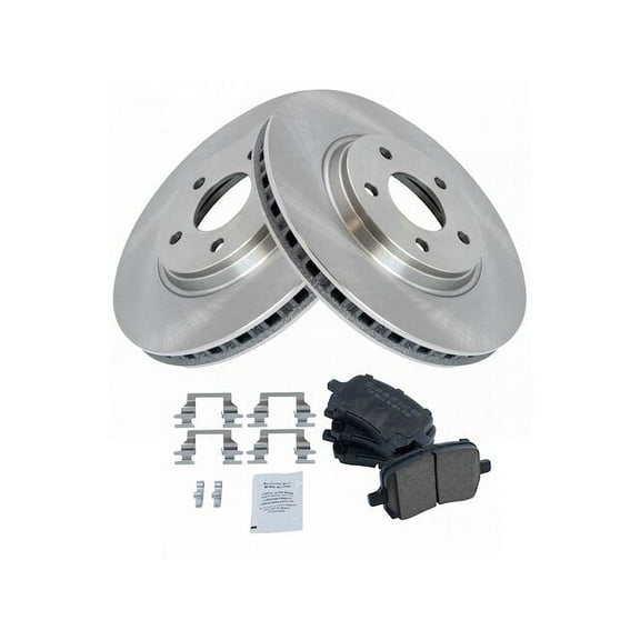 Front Brake Pad and Rotor Kit - Compatible with 2005 - 2007 Saturn Ion Red Line 2006