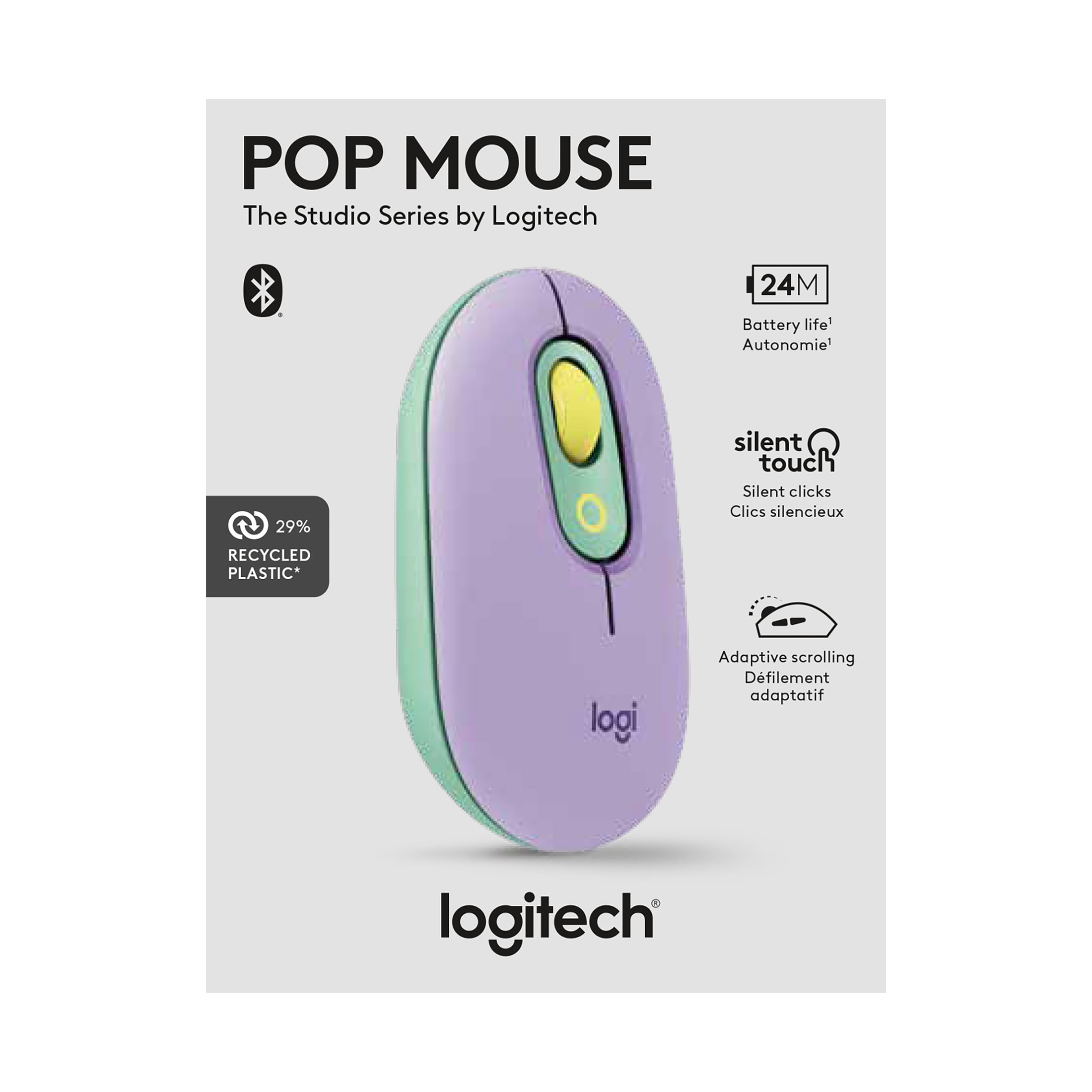 Logitech POP Compact Mouse Purple Mint