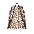 thumbnail image 2 of Picia Colorful Fishes Printed Canvas Daypack - Stylish and Durable Vintage Compact Backpack - Class, Work, Travel, or Laptop Bookbag,Organized Compartments-Medium, 2 of 6