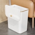 thumbnail image 3 of WEIOUKC Kitchen Compost Bin Hanging Can with Lid,Wall Mounted or Under Cabinet Small Food Waste Bin,for Cabinet, Under Sink, Bathroom, 3 of 5