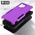 thumbnail image 4 of Motorola G Pure Heavy Duty Military Grade Hard Protection Shock Proof Grip for Motorola G Pure, Purple, 4 of 6