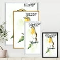 thumbnail image 4 of Designart 'Little Robin Bird Sitting On A Branch' Traditional Framed Canvas Wall Art Print, 4 of 5