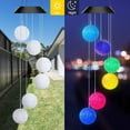 thumbnail image 2 of Solar Wind Chime Light, Epicgadget Solar Light Color Changing Outdoor Solar Garden Hanging Mobile Decorative Lights for Backyard Walkway Pathway Christmas Decoration Parties (Ball), 2 of 6