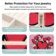 thumbnail image 3 of Valentine's Day Travel Portable Square Jewelry Box Organizer for Rings Earrings Necklaces Bracelets Girls Women, 3 of 6