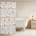 thumbnail image 3 of Erosebridal Duck Shower Curtain 72Wx72L for Boys Girls, Grey Background Waterproof Bathroom Curtain, 3 of 5