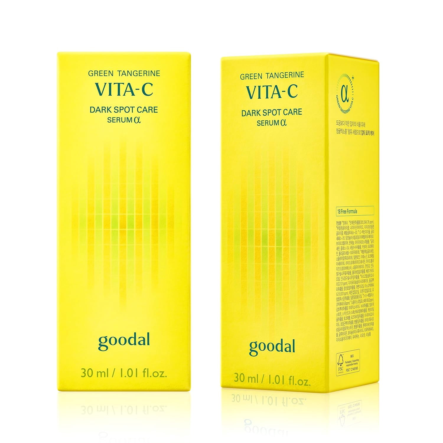 GOODAL Green Tangerine Vitamin C Serum [Advanced Ver.] – Facial Serum with 5% Niacinamide & Exosome Technology | Helps Improve the Dull Skin for Radiant Skin | Korean Skincare 1.36 fl oz / 40 ml