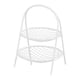 thumbnail image 5 of Cesta de fruta de hierro portátil moderna para pan, cebolla y restaurante. Blanco de 2 niveles, 5 of 9