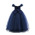 thumbnail image 4 of HuaAngel Kids Prom Ball Gown Girl Lace Tulle Flower Princess Party Maxi Dress, 4 of 6