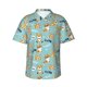 thumbnail image 1 of Fotbe Cute Dogs Corgi Camisa Hawaiana para Hombre Unisex – Camisa Casual de Verano con Botones de Manga Corta de Algodón y Lino,Large, 1 of 7