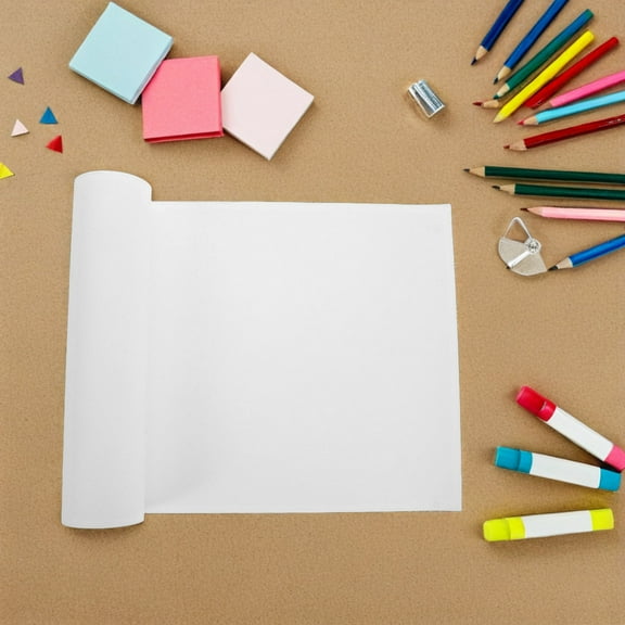 HONITANO 1Pack White Paper Roll For Drawing And Sketching Kids Art Projects 32Pcs