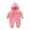 Pink, variant on Timegard Baby Clothes Toddler Boy Girls Button Cute Hoodies Onesie Infant Cotton Comfy Rompers Clothing