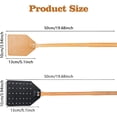 thumbnail image 2 of 19.5" Leather Fly Swatter for Indoors,Happon Heavy Duty Flyswatter with Wooden Handle,Durable Fly Swatters for Flies, Bees, and Mosquitoes (2-Pack,Black), 2 of 7