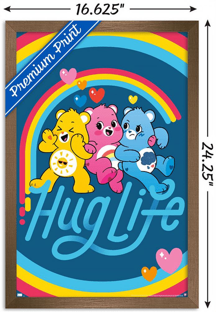 Care Bears: Unlock The Magic - Hug Life Wall Poster, 14.725" x 22.375" Framed