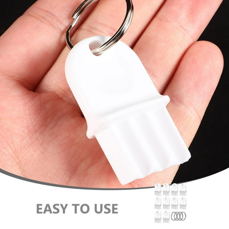 LEORX 1 Set Toilet Paper Dispenser Key for Adults in White Plastic