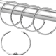 thumbnail image 1 of Ganchos para cortina de ducha, 24 piezas de metal inoxidable para cortina de ducha, anillos de ducha redondos de deslizamiento suave, anillos para cortina de ducha para barra de baño, diseño de unión, 1 of 7