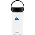 thumbnail image 2 of Vacuum Insulated Bottle with 3 Lids - Stainless Steel Thermally Insulated Flask - by Polerce (12 Oz, White), 2 of 9