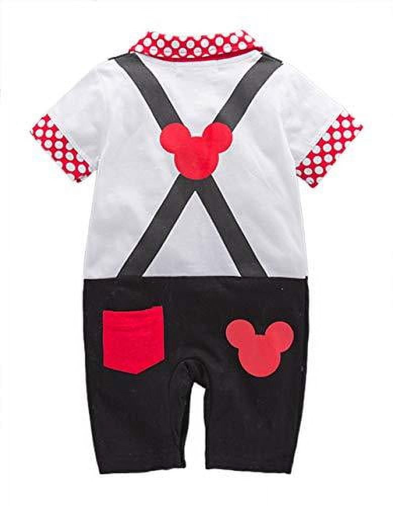 Styles I Love Baby Boy Dots Printed Faux Suspender Cute Onesie Costume Romper