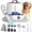 Blue, variant on Oneisall LM7 Cordless Dog Grooming Vacuum Kit, 10000Pa Low Noise 11-in-1 Dog Grooming Kit with Grooming Tools & 3L Dust Cup, 60-Min Long Runtime, Blue