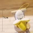 thumbnail image 2 of 3pcs Cute Funny School Bag Keychain Plush Doll Banana Plush Stuffed Toy Yellow, 2 of 7
