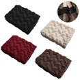 thumbnail image 2 of 4 Pairs Womens Boot Socks Winter Warm Crochet Knitted Boot Cuffs Topper Socks Short Leg Warmers Gifts, 2 of 5