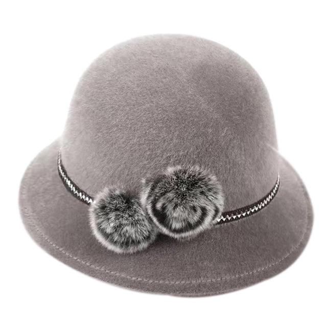 Bombín vintage para mujer, con flores, elegante sombrero de pescador para mujer