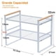 thumbnail image 2 of Organizador de Encimera de Doble Capa,Soporte de Especias para Despensa,Estantes de Almacenamiento de Cocina,Organizador de Especias para Gabinete para Armarios Vajilla Especias Platos, 2 of 9