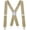 Khaki, variant on Braces for Men Trousers with Very Strong 4 Clips 50 MM Wide Duty Suspenders X Style Adjustable Brace Suspenders