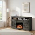 thumbnail image 5 of 23" Black Electric Fireplace Insert Heater w/ Multicolor Flames, Remote & Timer, 5 of 5