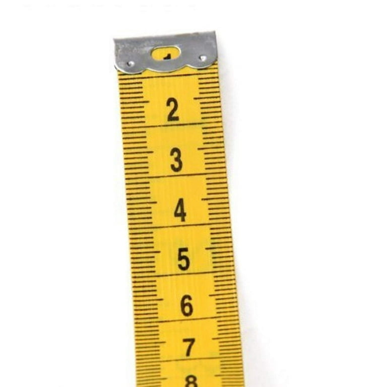 Magik 60''-120''/1.5-3M Tailor Seamstress Cloth Body Ruler Tape Measure Sewing Cloth Pack of 2 Yellow 120''/300Cm