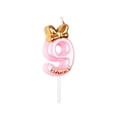 thumbnail image 1 of Diconna Numeral Birthday Candles Cake Topper with Bowknot, 1 of 9