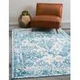 thumbnail image 2 of Unique Loom Rosso Rectangular Geometric Traditional Area Rugs, Blue, 2 of 8
