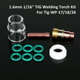 thumbnail image 1 of 1.6mm 1/16 TIG Welding Torch Stubby Gas Lens #12 Pyrex Cup Kit For Tig WP-17/18, 1 of 9