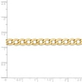 thumbnail image 5 of 14K Yellow Gold 5.25mm Semi-Solid Curb Link Chain 18 Inch, 5 of 6