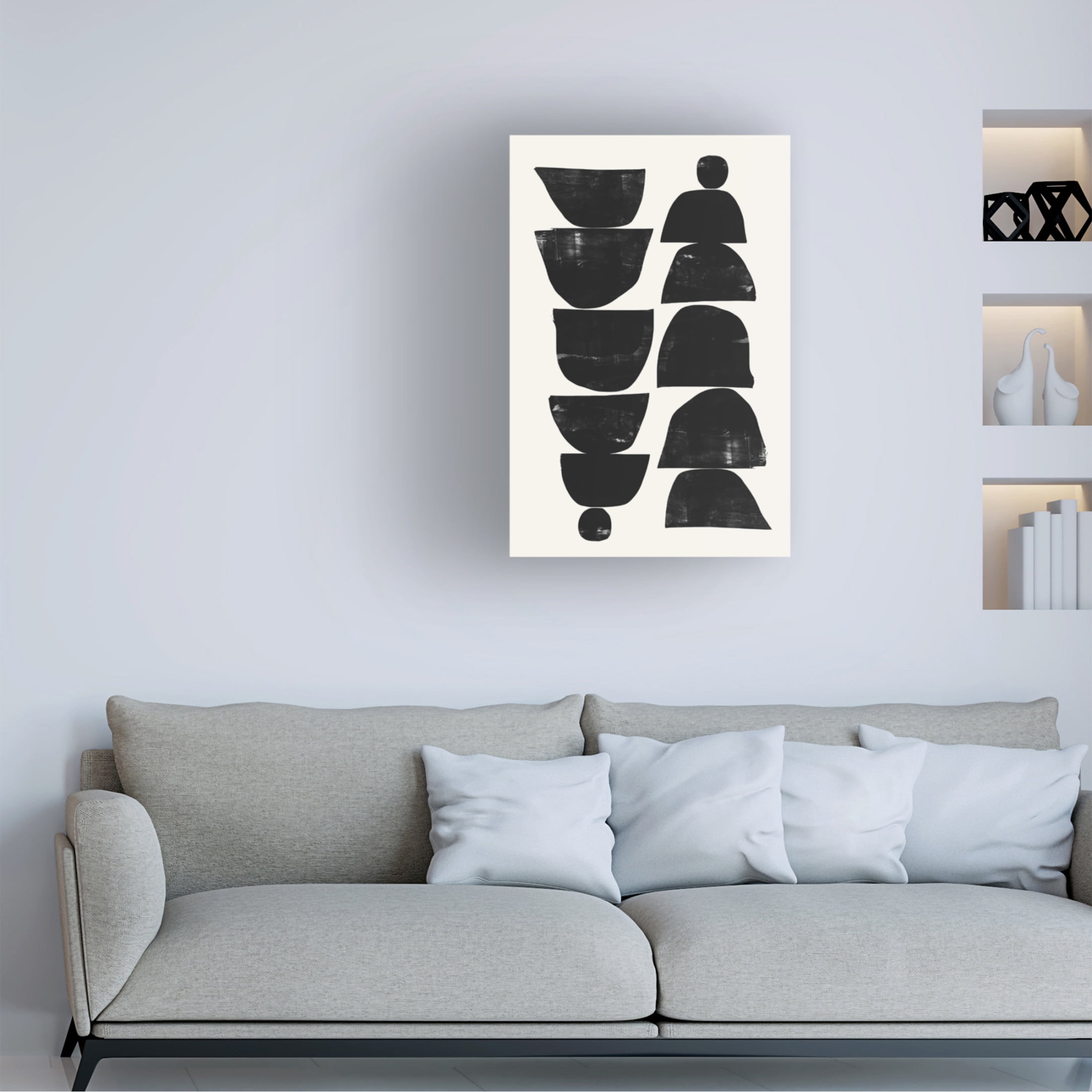Trademark Fine Art Dan Hobday  Minimal Plant Canvas Wall Art