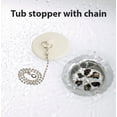 thumbnail image 4 of Tapón para bañera Gadgetime USA de goma, cubre desagüe de 1,5 a 2 pulgadas, 4 of 6