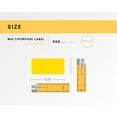 thumbnail image 3 of HOUSELABELS Compatible DYMO 30336 YELLOW Multipurpose Labels (1" x 2-1/8"), strong permanent adhesive, compatible with DYMO LW 450, 4XL, Rollo & Zebra Desktop Printers, 24 Rolls /12000 Labels, 3 of 9