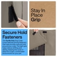 thumbnail image 4 of GORILLA GRIP Dog Crate Cover, Fits 48" Indoor Kennel Cage, Breathable Mesh Windows, Taupe, 4 of 10