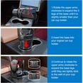 thumbnail image 3 of FITDRIVE Car Cup Holder Expander for Large Water Bottles & Mugs | Adjustable Base & Secure Fit for Yeti, Hydro Flask, 14-64oz Tumblers | Heavy Duty Vehicle Drink Adapter, 3 of 7