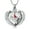 Red Cardinal-Silver, variant on Red Cardinal /Wings Heart Shape Urn Necklace for Ashes Keepsake Memorial Crystal Heart Urn Locket for Human/Pet Cremation Jewelry